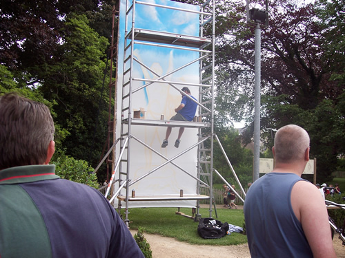 Sfeerbeeld aan Kasteeltje - WAF aan het werk